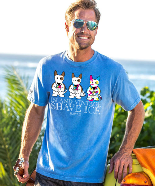 Shave Ice Band-Blue Hawaii Dyed T-Shirt