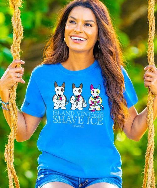 Shave Ice Band-Blue Hawaii Dyed T-Shirt